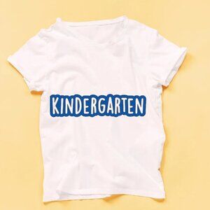 👕🎒 "Kindergarten" Custom Tees for Boys and Girls! 👕🎒